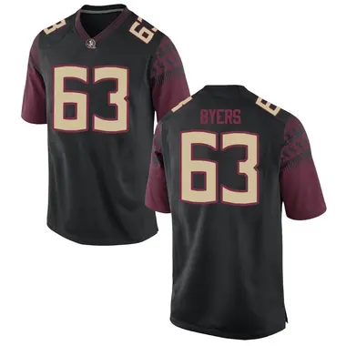 Black Jeremiah Byers Men's Florida State Seminoles Football College Jersey - Game